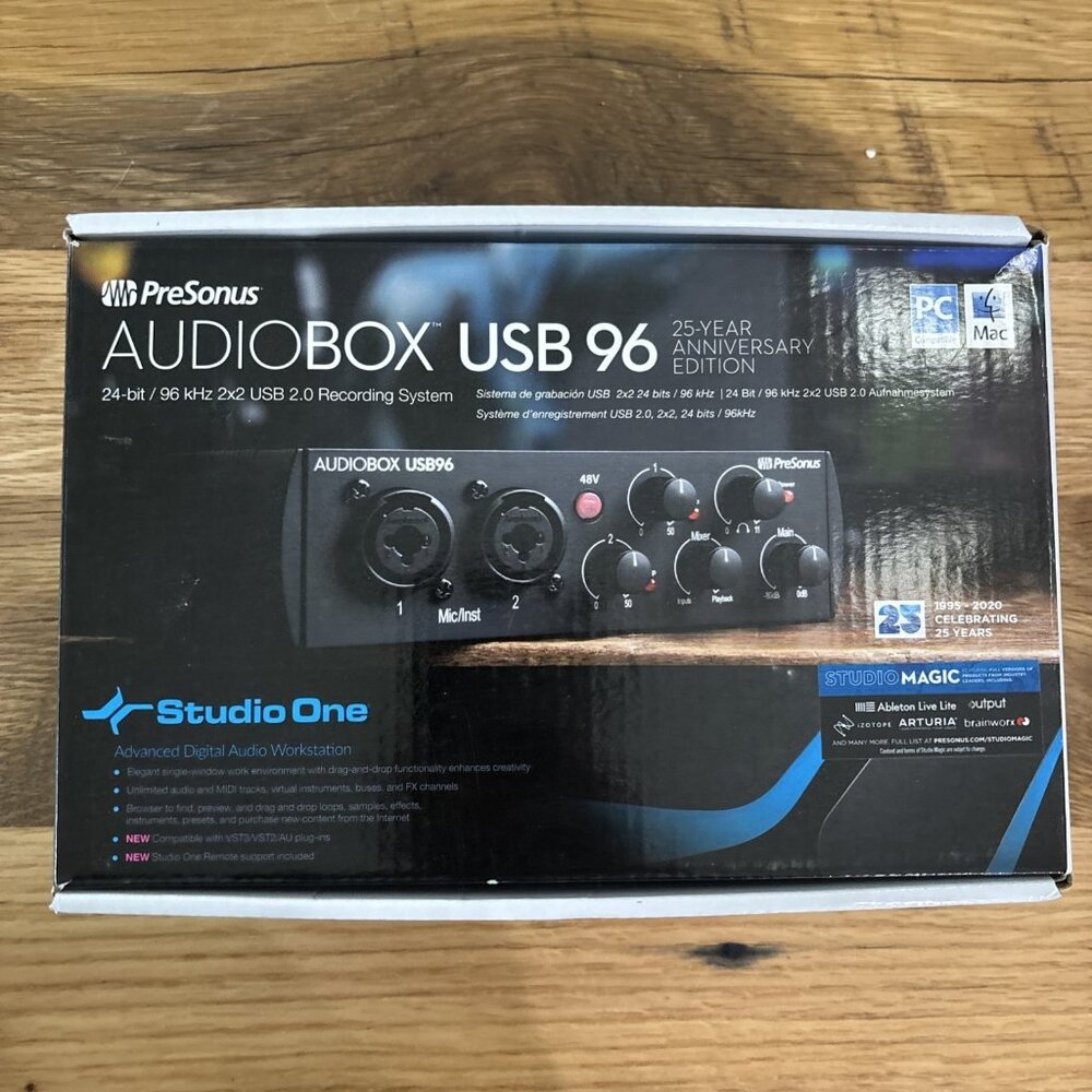 PreSonus AudioBox USB 96 USB Audio Interface - 25th Anniversary Edition New Open